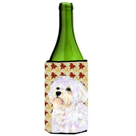

Maltese Fall Leaves Portrait Wine bottle sleeve Hugger