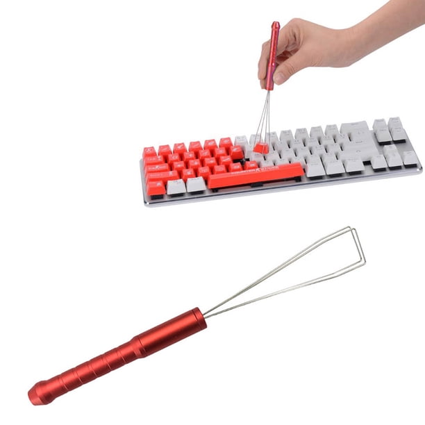Extractor De Tapa De Llave De Teclado, Herramienta De Limpieza Mecánica De Teclado, Llave Multifuncional De Aleación De Aluminio, Pelador Rojo Minnieouse HA020473-00