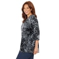 thumbnail image 3 of Catherines Women's Plus Size Petite Easy Fit 3/4-Sleeve V-Neck Tunic, 3 of 4
