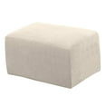 thumbnail image 6 of Footstool Cover Ottoman Slipcovers Footrest Pouf Sofa Accessories - Beige XL, 83 to 116cm 18Beige XL, 6 of 10