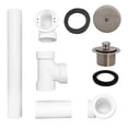 thumbnail image 4 of Westbrass Bathtub Pull Drain Assembly with One-Hole Top Elbow - Sch. 40 PVC, Stainless Steel, 4 of 6