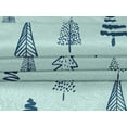 thumbnail image 5 of oneOone Velvet Aquamarine Fabric Tree Dress Material Fabric Print Fabric By The Yard 58 Inch Wide, 5 of 7