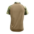 thumbnail image 3 of Dresfit Patriotic Polo Shirts for Men Lapel Henley Camo Shirt 1776 - 2026 4th Of July Shirts Muscle Raglan Sleeve 250 Anniversary Usa Graphic Tees Khaki 2XL, 3 of 3