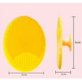 thumbnail image 3 of 4-Pack Face Scrubber Soft Silicone Facial Cleansing Brush Exfoliator Blackhead Acne Pore Pad Cradle Cap Wash Deep Cleaning Skin Care Multicolor 2.36*1.96 in, 3 of 3
