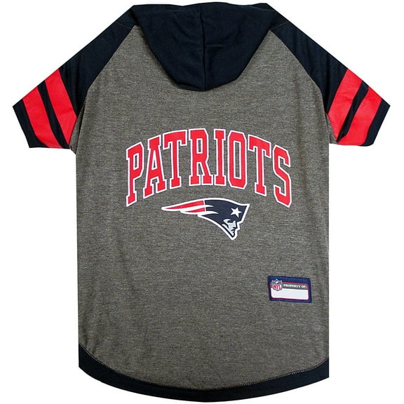 Pets First NFL New England Patriots NFL Hoodie Tee Shirt for Dogs & Cats - COOL T-Shirt, 32 Teams - Medium