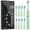 Green, variant on PHYLIAN Sonic Electric Toothbrush for Adults Rechargeable Electronic Toothbrush 5 Modes 8 Brush Heads Smart Timer for Home Travel #Yellow
