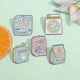 thumbnail image 2 of Boo Juice Box Enamel Pin Cartoon Candy Color Cat Bunny Juicy Peach Juice Drink Lapel Brooch Badge Jewelry Gifts Wholesale, 2 of 5