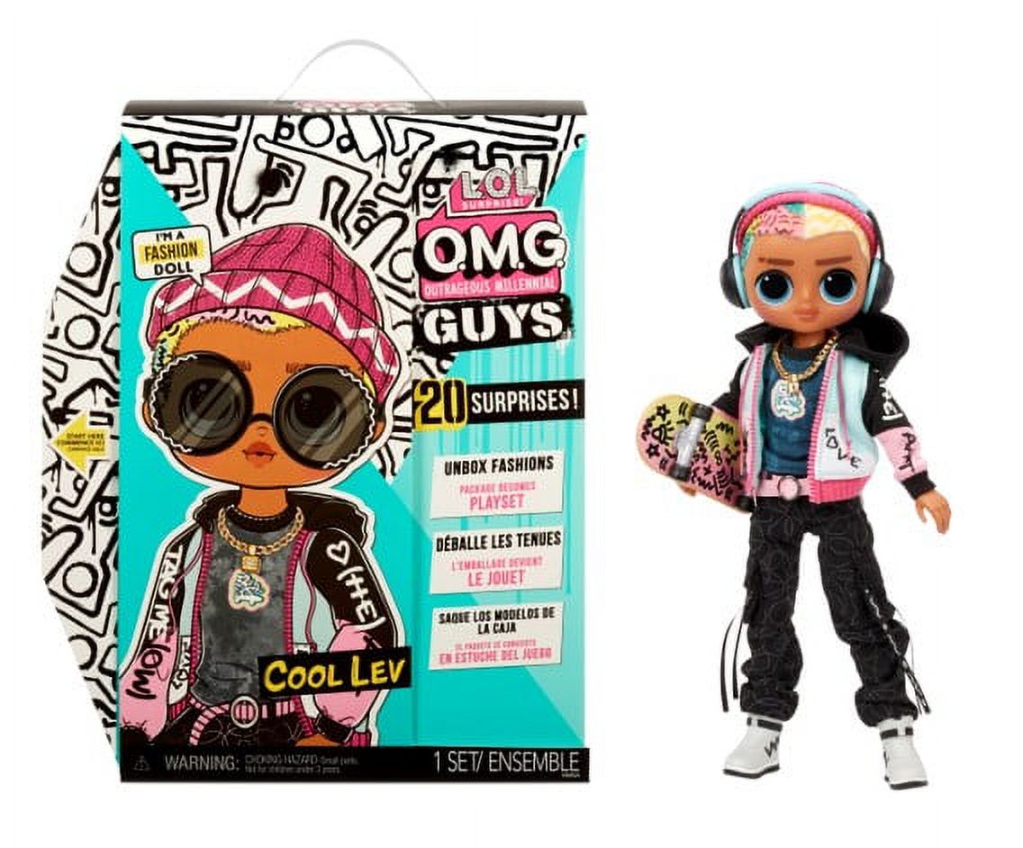 LOL Surprise OMG Guys Fashion Doll Cool Lev With 20 Surprises including Skateboard, Great Gift for Kids Ages 4 5 6+ - image 3 of 7