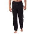 thumbnail image 2 of LEKWK Lounge Pants for Men Casual Pajama Bottoms Soft Sleepwear Elastic Waist with Drawstring Lightweight Relaxed Fit Yoga Joggers for Everyday Home Wear Black S, 2 of 7