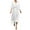 🔥 White, variant on Sentmoon Midi Wedding Guest Dresses Short Sleeve V Neck Spring Dresses 2026 Summer Solid Color Regular Fit Tie Stretchy Office Evening Dresses for Women for Beach and Vacation Black L