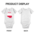 thumbnail image 3 of Poland Map Flag Cute Baby Rompers Baby Clothes (White, 12-18 Months), 3 of 5