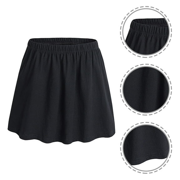 NIYANGLE 1Pcs Black Chiffon Skirt for Women Extend Outfit Options and Daily Wear