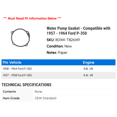 thumbnail image 2 of Water Pump Gasket - Compatible with 1957 - 1964 Ford P-350 1958 1959 1960 1961 1962 1963, 2 of 2