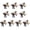 B, variant on 10PCS Tournament Themed Hair Accessories Soft Fabric Soccer Party Hairbands Party Hair Ribbons For Fun Event