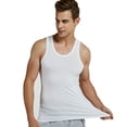 thumbnail image 1 of Camiseta sin mangas de algodón para hombre (blanco), 1 of 3