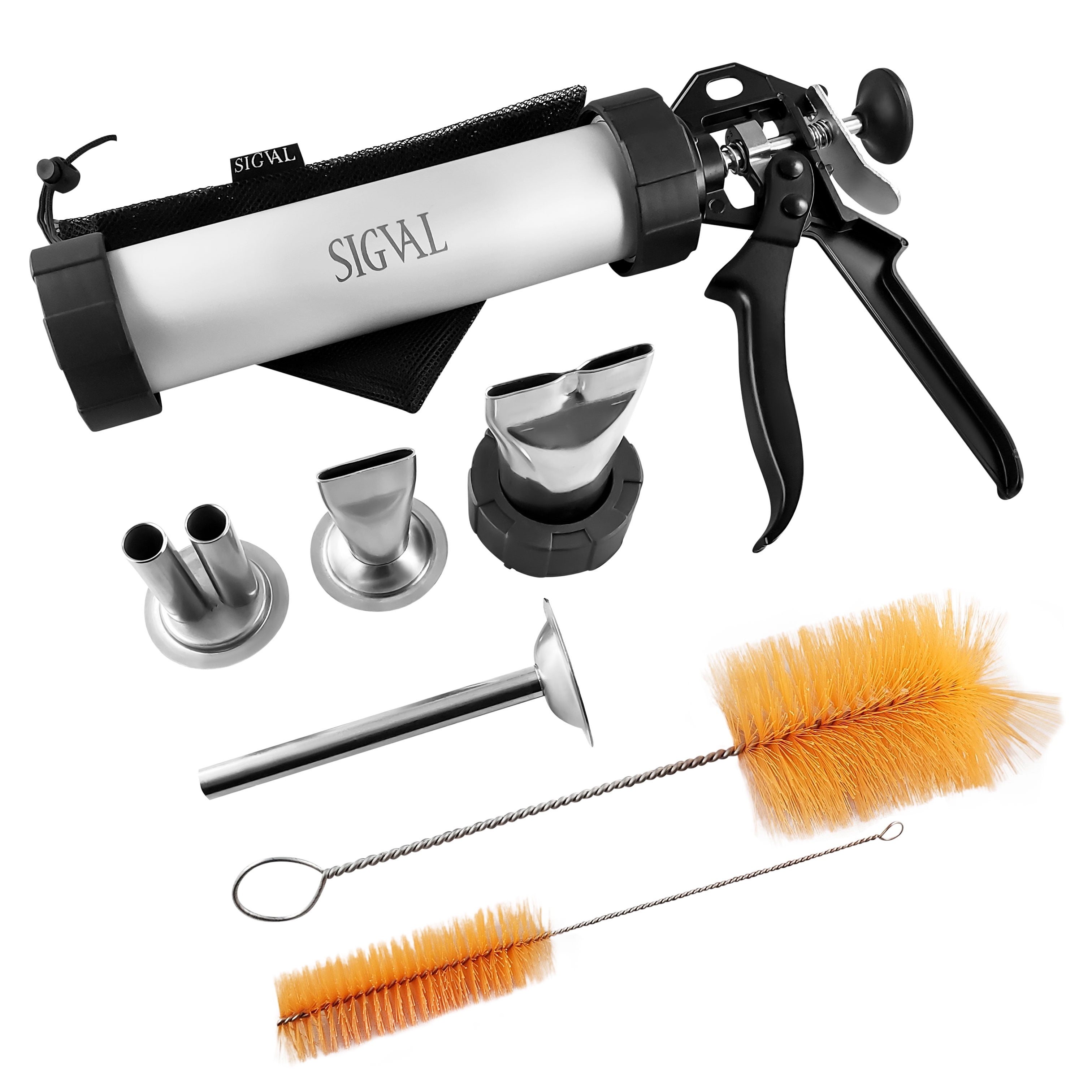 Sigval Classic Jerky Gun 1LB Stainless Steel Nozzles