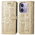thumbnail image 1 of Funda Cartera FOXDOCK para OPPO A40 4G , Flip PU con Relieve de Gatos y Perros, Tarjetero y Soporte, 1 of 6