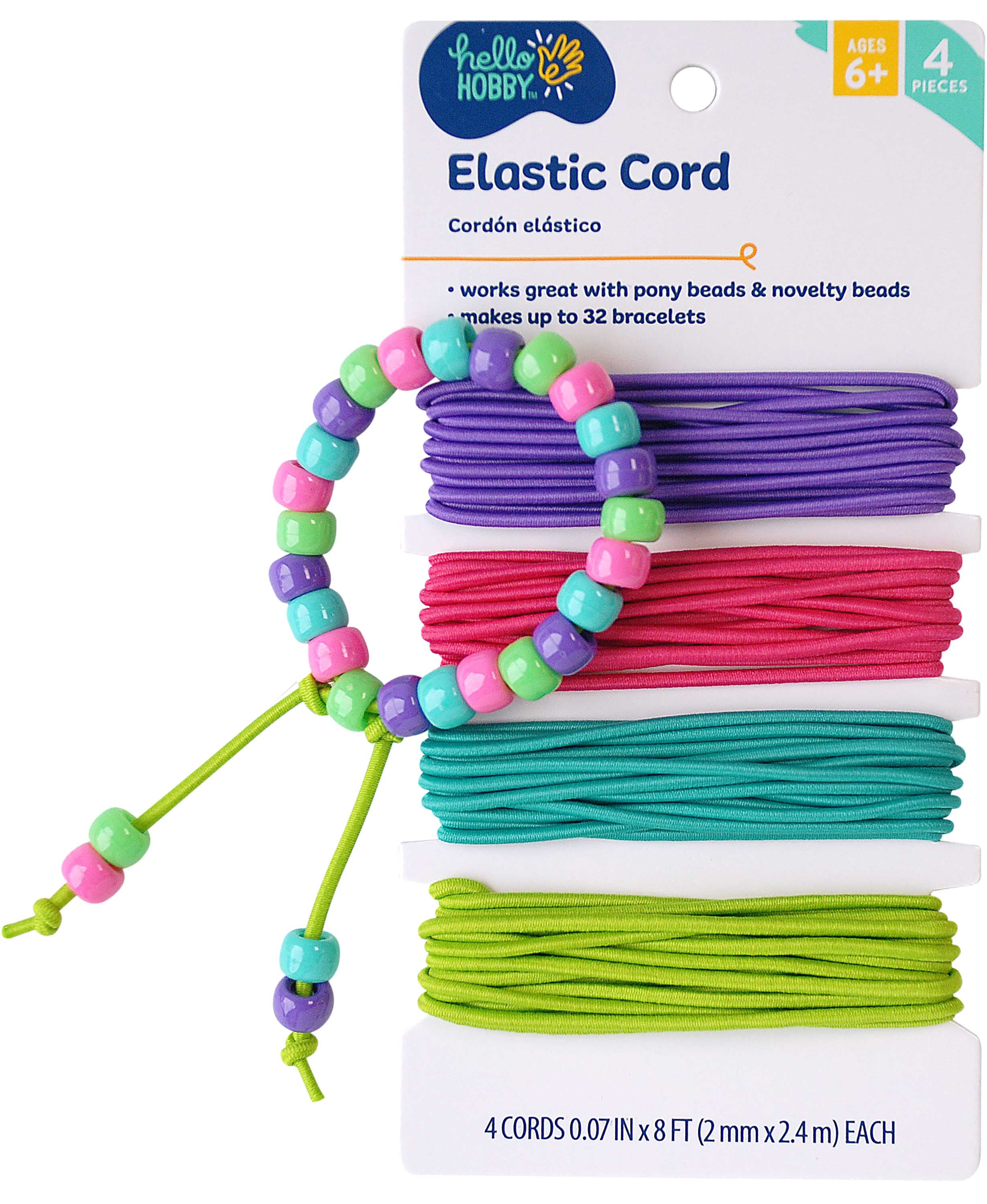 Hello Hobby Stretch Cord String 2mm 32ft