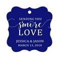 thumbnail image 1 of Darling Souvenir Custom Hang Tags Sending You S'More Love Favor Gift Tags Personalized Fancy Bonbonniere Tag-Blue-50 Tags, 1 of 1