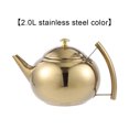 thumbnail image 1 of 1L/1.5L/2L Polished Stainless Steel Teapot with Lid Tea with Lid Pot Coffee With Tea Leaf Filter Infuser, 1 of 9