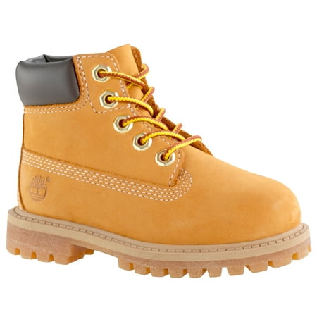 Timberland Toddler/Little Kid 6-Inch Premium Waterproof Boots, Wheat Nubuck, 9.5 Toddler