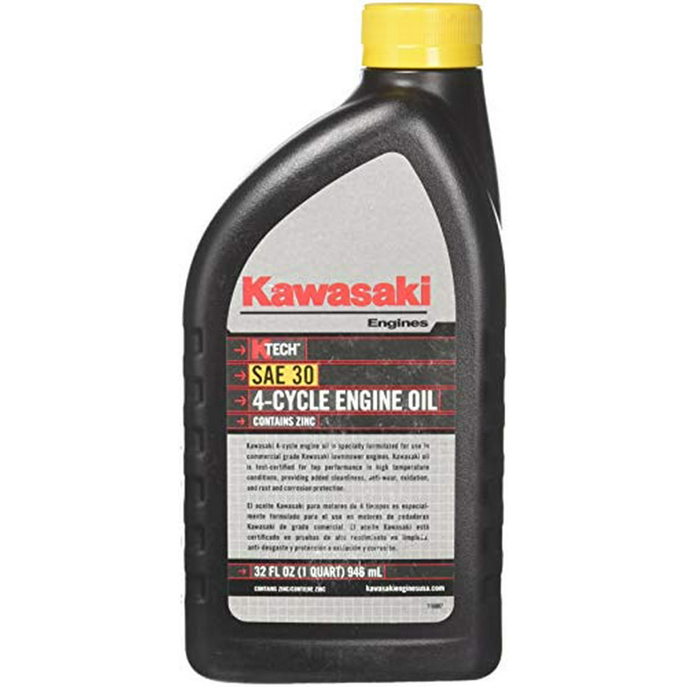 Kawasaki 12PK Genuine 4Cycle Engine Oil 1QT Bottle SAE 30 KTech 999696281
