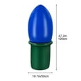 thumbnail image 3 of Neoyler Christmas Decorations Outdoor Christmas Lights Inflatable Light Bulbs Quick Setup with Blower Weather Resistant Design for Lawns Courtyards Patio Holiday Party Festive Atmosphere 9.1in Blue, 3 of 5