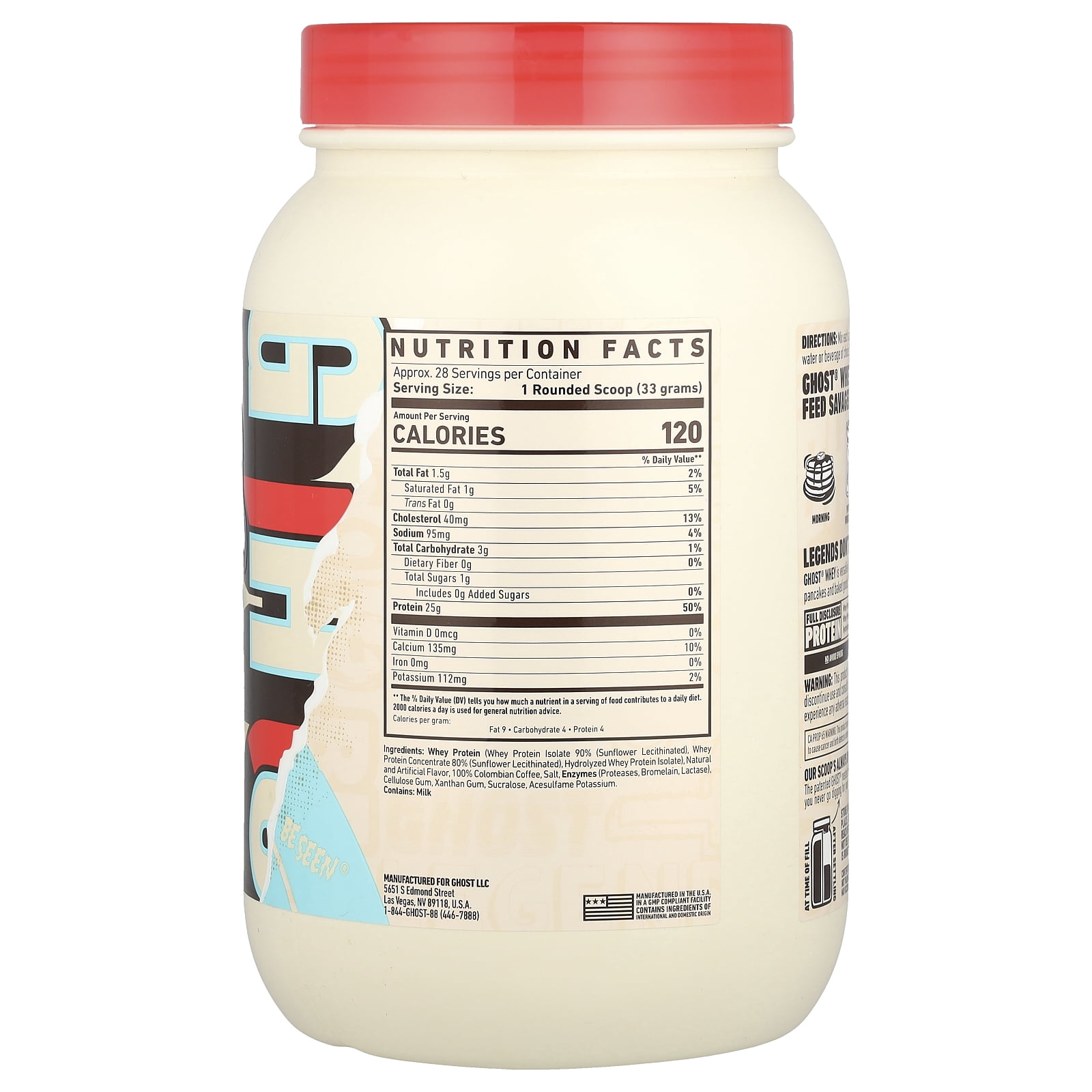 Ghost Coffee Ice Cream Whey Protein