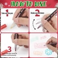 thumbnail image 4 of ZSCM Super Squiggles Outline Metallic Marker Pens, Double Line Paint Marker Pens,Christmas Stocking Stuffers (12 Colors), 4 of 7