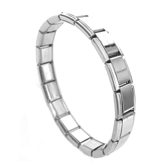 RYUJNDK Fashion Stainless Steel Bracelet Italian Charm Women Jewelry Elastic Stretch Energy Sports Germanium for Bracelet
