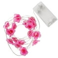 thumbnail image 2 of Cadena de Luz LED rosa flor roja Bling Bling lámpara centelleante plástico decorativos al aire libre, 2 of 12