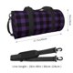 thumbnail image 2 of Fotbe Purple Black Plaid Bolsa Deportiva de Lona Plegable con Estampado, Bolsa de Gimnasio con Bolsillo Seco/Húmedo, Bolsa de Viaje Ultraligera de Gran Capacidad, 2 of 6