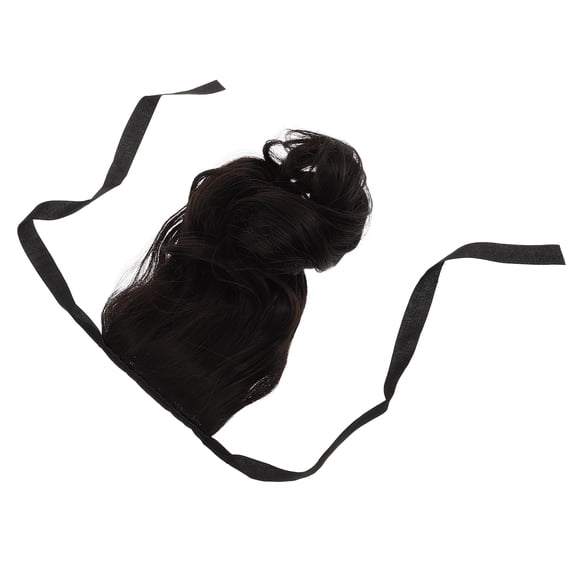 Slightly Curly Ponytail Ponytail Wig 28.00X11.00X1.00CM Black