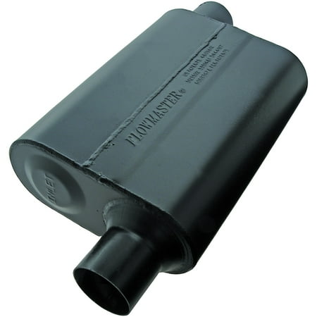 Flowmaster 942448 Super 44 Muffler - 2.25 Offset In / 2.25 Offset Out - Aggressive (Best Sounding Flowmaster Muffler)