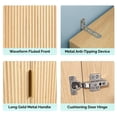 thumbnail image 4 of Ktaxon Wood Fluted Wardrobe Armoire Closet with Hanging Rod, Modern Drawer Shelf Closet with Handles, Farmhouse to Mid-Century Style, 4 of 11