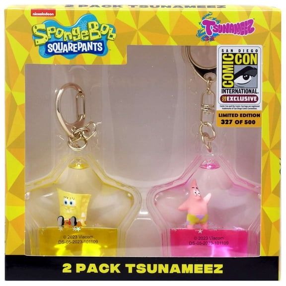 Spongebob Squarepants Tsunameez Keychain 2-Pack