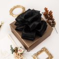 thumbnail image 3 of Cinta negra satinada con alambre satinado de 6,35 cm, color negro, 20 yardas, para Navidad, 3 of 4