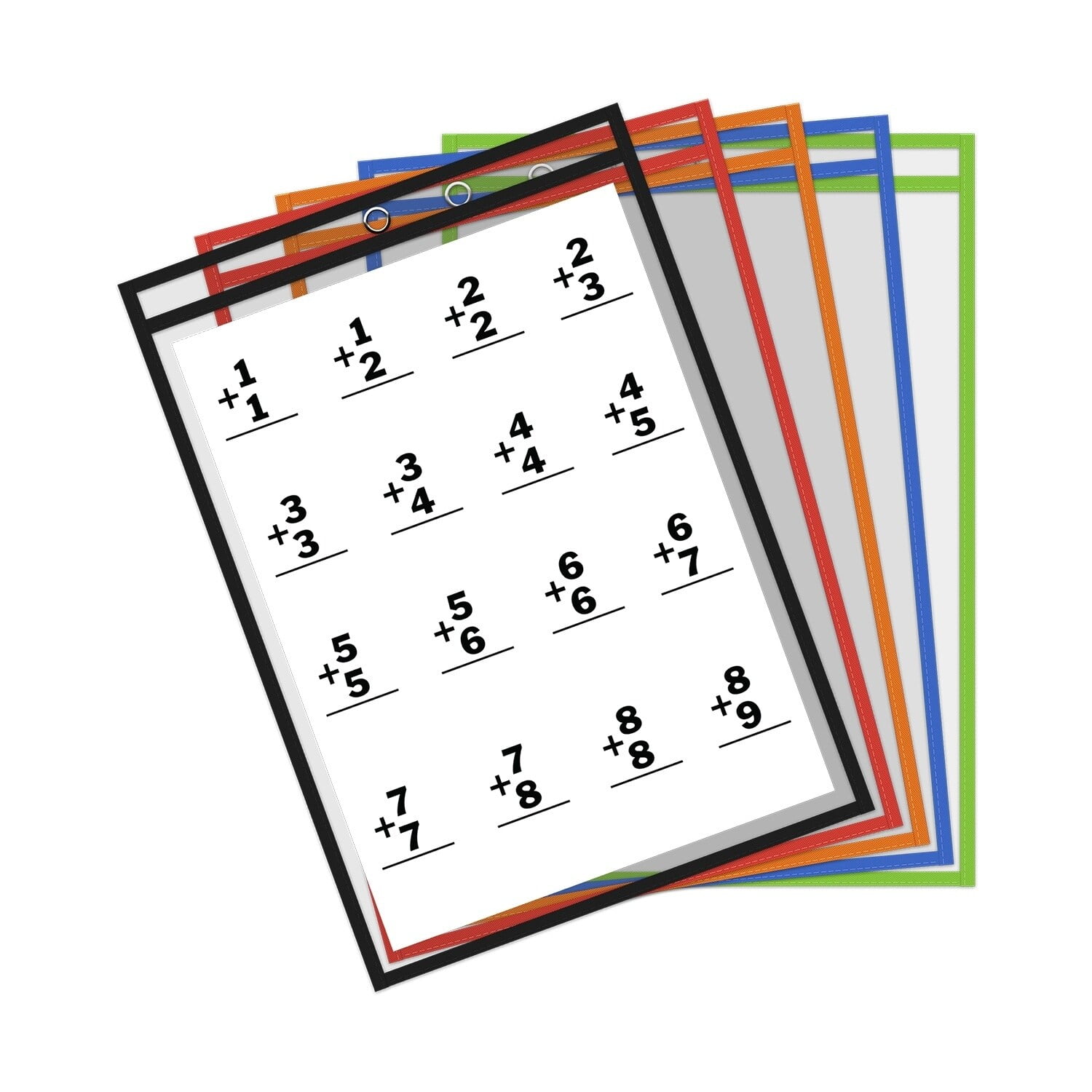 Thornton's Office Supplies Reusable Dry Erase Pockets, 9 x 12 Inches