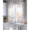 thumbnail image 5 of Spring Floral Sheer Curtains 45 Inch Length 2 Panels Set for Living Room/Bedroom, Elegant Flowers Farmhouse Botanical Kitchen Curtains Grommet Semi-Sheer Curtains Drapes Window Treatments 42"x45"x2, 5 of 7