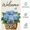thumbnail image 3 of Spring Summer Hydrangea Garden Flag 12x18 Double Standerd Welcome Spring Garden Flags for Outside Vertical Farmhouse Holiday, 3 of 6