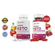 Genesis Keto ACV Gummies 1000mg & Keto ACV Pills 1275MG Bundle