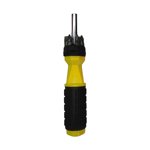 WHEANG Magnetic Tip Screwdriver Set 6 In 1 Screwdriver Set Flat Head Key Screwdriver Set Screwdriver Set One Size Yellow