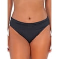 thumbnail image 3 of Sunsets Women's Swimwear Slate Seagrass Texture Hannah High Waist Bikini Bottom, 3 of 6
