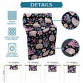thumbnail image 6 of Beach Coastal Table Runner 70 Inches, Summer Nautical Shell Starfish Coral Black Bed Runner Dresser Scarves Tabletop for Indoor Outdoor Parties/Ceremony/Banquet, 13" x 70", 6 of 9