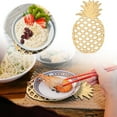 thumbnail image 1 of Decorative Pineapple Trivet Set Heat Kitchen For Hot Pots Pans Plates And Bowls Tableware Protector, 1 of 7