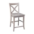 thumbnail image 3 of Pemberly Row Cosmo 24" Counter Stool in Weathered Gray, 3 of 9
