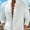 White, variant on Men's Shirts Top Long Sleeve Button-Down Shirt - Breathable Cotton Linen Blend, Wrinkle-Resistant Lightweight Casual Wear Clothing