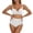 White-2, variant on Women High Waisted Bikini Sets Athletic Two Piece Solid Color Belly Button Swimsuit Push Up Bathing Suit with Swim Skirts Swimwear