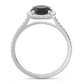 thumbnail image 4 of 2.15 Carat Elegant Oval Cut Black Onyx Gemstone & Natural Diamond Wedding Ring for Women Solid 14K White Gold Size 7.5 by Diamond-Capitals, 4 of 7