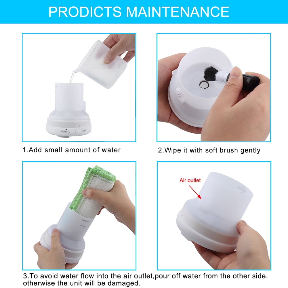 110V 200ML Aroma Diffuser with White Controller US Plug, Portable for Bedroom, Livingroom